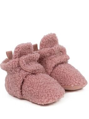 Baby Pink Robeez Cozy Sherpa Booties